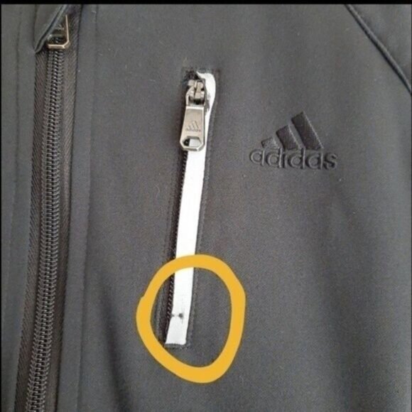 ADIDAS ClimaWarm Athletic Full-zip Light Jacket Hoodie Sz M Flawed - Picture 5 of 13